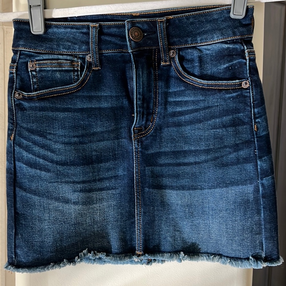 American eagle jean mini-skirt